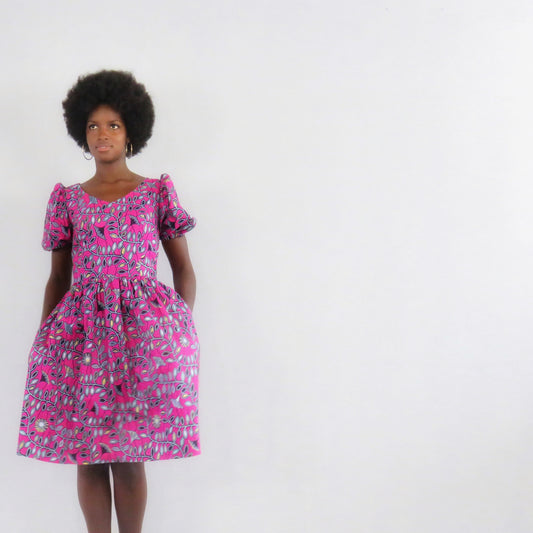 LIMA Dress Puff Sleeves